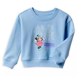 Minnie Mouse and Friends Pullover Blue Sweatshirt for Girls Sz 7/8
